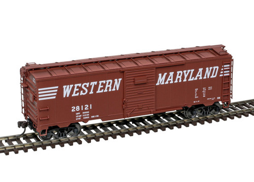Atlas ~ HO Scale ~ 40' Steel Boxcar ~ Master ~ Western Maryland #28121 ~ 20007777
