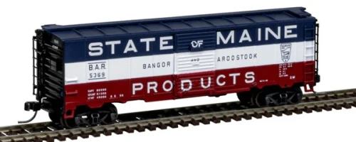 Atlas ~ N Scale ~ 40' Steel Boxcar ~ Master ~ Bangor & Aroostook #5091 ~ 50007084