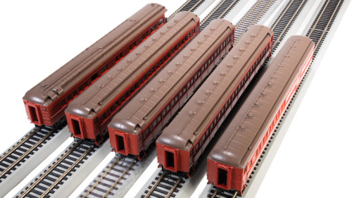 Broadway Limited ~ HO Scale ~ Pennsylvania Railroad Heavyweight 5-Car Passenger Set, 1930's Era ~ 8964