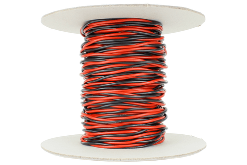 DCCconcepts ~ Twisted Bus Wire 25m of 1.5mm (15g) Twin Red/Black ~ DCW-TW25-1.5