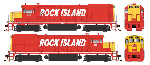 Bowser ~ HO Scale ~ GE U25B Phase IV ~ Standard DC ~ Rock Island #227 ~ 25165