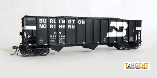 Tangent ~ HO Scale ~ PS 4000 100T Triple Coal Hopper ~ Burlington Northern #527499 ~ 24111-04 Tangent ~ HO Scale ~ PS 4000 100T Triple Coal Hopper ~ Burlington Northern #527499 ~ 24111-04