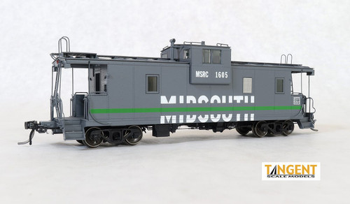 Tangent ~ HO Scale ~ IC Centralia Steel Wide-vision Caboose ~ MidSouth Rail Corporation #1605 ~ 60216-01