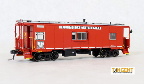 Tangent ~ HO Scale ~ N7 Class Steel Bay Window Caboose ~ Illinois Terminal #989 ~ 60128-01