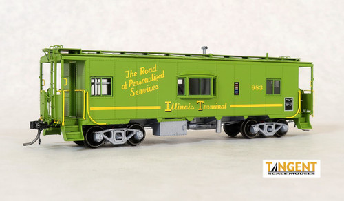 Tangent ~ HO Scale ~ N7 Class Steel Bay Window Caboose ~ Illinois Terminal #989 ~ 60129-01