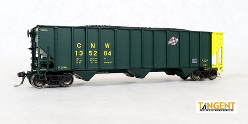 Tangent ~ HO Scale ~ PS 4000 100T Triple Coal Hopper ~ Chicago & North Western #135345 ~ 24061-20 Tangent ~ HO Scale ~ PS 4000 100T Triple Coal Hopper ~ Chicago & North Western #135345 ~ 24061-20
