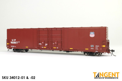Tangent ~ HO Scale ~ Thrall 60′ Double Plug Door Box Car ~ Union Pacific #960829 ~ 34012-03 Tangent ~ HO Scale ~ Thrall 60′ Double Plug Door Box Car ~ Union Pacific #960829 ~ 34012-03