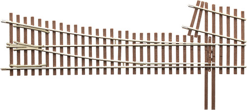 Micro Engineering ~ HO scale ~ Ladder Track System Turnout ~ Code 83 #5d ~ Right-Hand Intermediate Ladder ~ 14-717