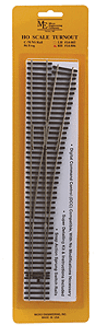 Micro Engineering ~ HO scale ~ Flex-Track ~ Code 70 No. 6 ~ Right-Hand Turnout ~ 14-806
