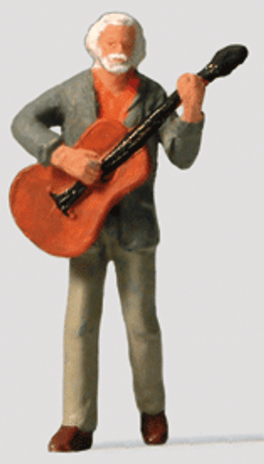 Preiser Kg ~ HO Scale ~ Individual Figures ~ Standing Guitar Player ~ 29067