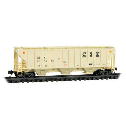 Micro Trains ~ N Scale ~ 3-Bay Covered Hopper ~ CSX #253876 ~ 09600230