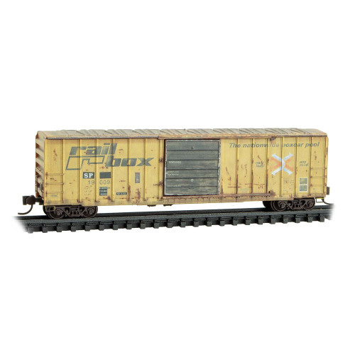 Micro Trains ~ N Scale ~ Weathered 50' Rib Side Boxcar ~ Railbox #19009 ~ 02544441