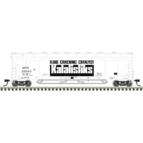 Atlas ~ HO Scale ~ Pressureaide Centerflow Covered Hopper ~ Ready to Run ~ Master ~ Katalistiks ACFX #59703 ~ 20007991 Atlas ~ HO Scale ~ Pressureaide Centerflow Covered Hopper ~ Ready to Run ~ Master ~ Katalistiks ACFX #59703 ~ 20007991