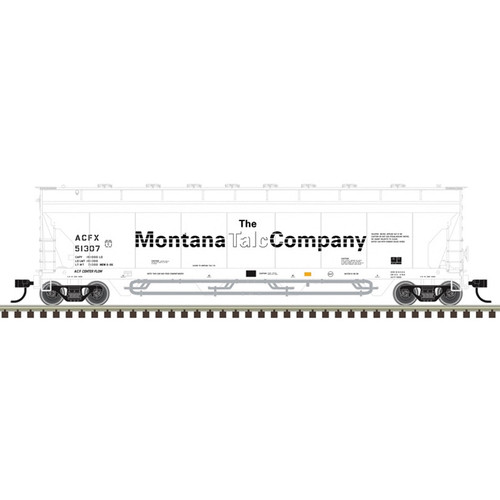 Atlas ~ HO Scale ~ Pressureaide Centerflow Covered Hopper ~ Ready to Run ~ Master ~ Montana Talc Company ACFX #59703 ~ 20007992 Atlas ~ HO Scale ~ Pressureaide Centerflow Covered Hopper ~ Ready to Run ~ Master ~ Montana Talc Company ACFX #59703 ~ 20007992