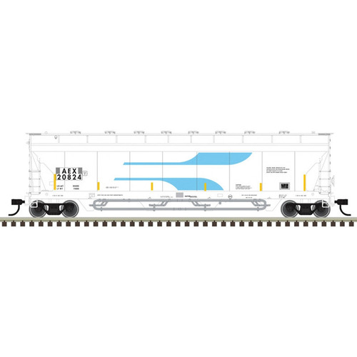 Atlas ~ HO Scale ~ Pressureaide Centerflow Covered Hopper ~ Ready to Run ~ Master ~ The Andersons AEX #20828 ~ 20007996 Atlas ~ HO Scale ~ Pressureaide Centerflow Covered Hopper ~ Ready to Run ~ Master ~ The Andersons AEX #20828 ~ 20007996