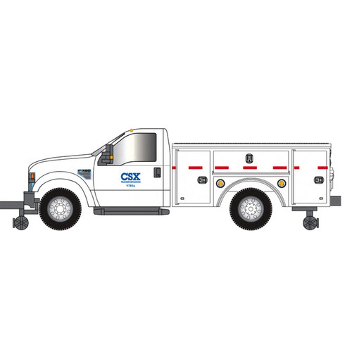 Atlas ~ HO Scale ~ Ford F-350 Hi Railer ~ CSX ~ 30000168