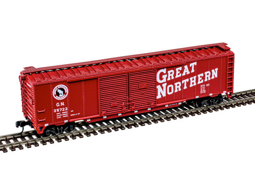 Atlas ~ N Scale ~ Trainman ~ 50' Double Door Box Car ~ Great Northern #35722 ~ 50007327