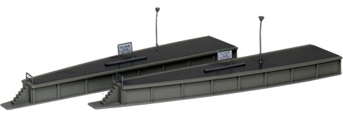 Kato ~ N Scale ~ Unitrack ~ Island Platform Station End B ~ 2pcs. ~ 23-175