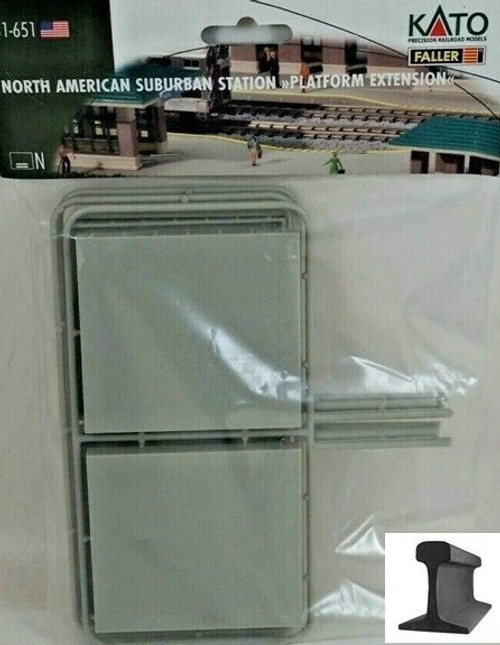 Kato ~ N Scale ~ North American Suburban Station Platform Extension Kit ~ 31-651