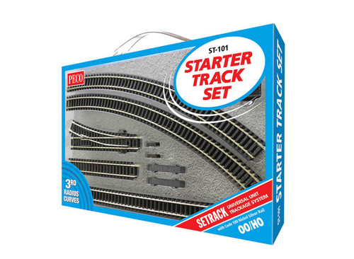 Peco ~ HO Scale ~ Code 100 Starter Track Set ~ 3rd Radius ~ ST-101