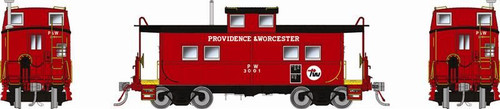 Rapido ~ HO Scale ~ Northeastern-style Steel Caboose ~ Providence & Worcester #3001 ~ 144048