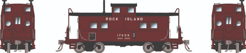 Rapido ~ HO Scale ~ Northeastern-style Caboose w/ porthole windows ~ Rock Island #17603 ~ 144114