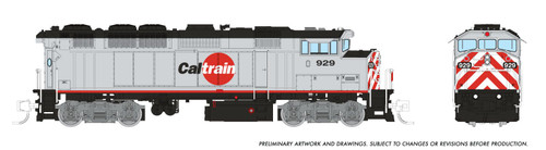 Rapido ~ N Scale ~ F59PH ~ DC/DCC/Sound ~ CalTrain #929 ~ 519507