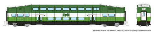 Rapido ~ N Scale ~ Bilevel Commuter Coach ~ GO/Metrolinx #2079 ~ 546018 Rapido ~ N Scale ~ Bilevel Commuter Coach ~ GO/Metrolinx #2079 ~ 546018