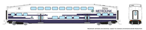 Rapido ~ N Scale ~ Bilevel Commuter Coach ~ Metrolink #208 ~ 546021 Rapido ~ N Scale ~ Bilevel Commuter Coach ~ Metrolink #208 ~ 546021