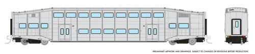 Rapido ~ N Scale ~ Bilevel Commuter Coach ~ Early Version ~ Undecorated ~ 546096 Rapido ~ N Scale ~ Bilevel Commuter Coach ~ Early Version ~ Undecorated ~ 546096
