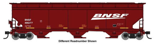 WalthersMainline ~ HO Scale ~ 60' NSC 5150 ~ 3-Bay Covered Hopper ~ BNSF #495292 ~ 910-7741 WalthersMainline ~ HO Scale ~ 60' NSC 5150 ~ 3-Bay Covered Hopper ~ BNSF #495292 ~ 910-7741