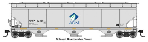 WalthersMainline ~ HO Scale ~ 60' NSC 5150 ~ 3-Bay Covered Hopper ~ Archer-Daniels-Midland #52285 ~ 910-7738 WalthersMainline ~ HO Scale ~ 60' NSC 5150 ~ 3-Bay Covered Hopper ~ Archer-Daniels-Midland #52285 ~ 910-7738
