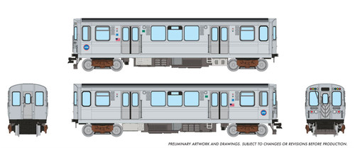 Rapido ~ N Scale ~ CTA 2600-series L ~ 2-Car Pair (DC/DCC/Sound) ~ Chicago CTA ~ 588505 Rapido ~ N Scale ~ CTA 2600-series L ~ 2-Car Pair (DC/DCC/Sound) ~ Chicago CTA ~ 588505