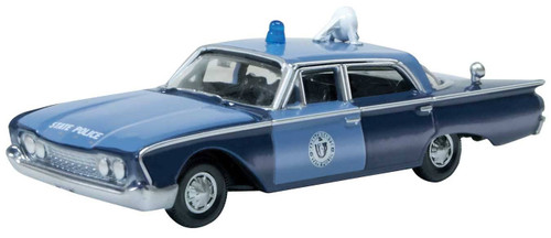 Oxford ~ HO Scale ~ Ford Fairlane 500 ~ Massachusetts State Police  ~ 87FF60002
