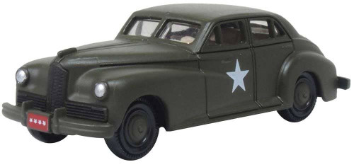 Oxford ~ HO Scale ~ 1942 Packard Clipper Sedan ~ Assembled ~ US Army ~ 87PC42002