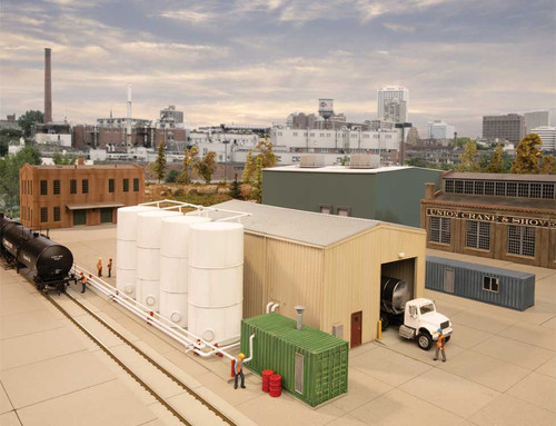 Walthers Cornerstone ~ HO ~ Corn Syrup ~ Transload Facility ~ Kit ~ 933-4181