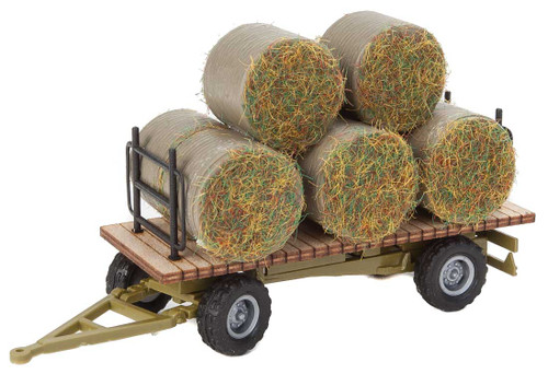 Walthers SceneMaster ~ HO Scale ~ Hay Trailer with Load ~ Kit ~ 949-4192