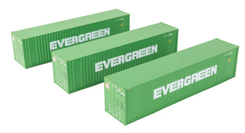 Walthers SceneMaster ~ HO Scale ~ 40' Flat Panel Container ~ 3-Pack ~ Evergreen ~ 949-18200 Walthers SceneMaster ~ HO Scale ~ 40' Flat Panel Container ~ 3-Pack ~ Evergreen ~ 949-18200