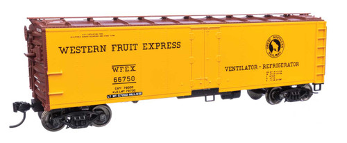 Walthers Mainline ~ HO Scale ~ 40' Steel Reefer with Dreadnaught Ends ~ Western Fruit Express #66750 ~ 910-41424