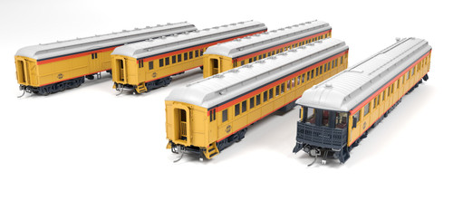 Broadway Limited ~ HO Scale ~ Heavyweight 5-Car Passenger Set ~ Chessie Steam Special ~ 9714