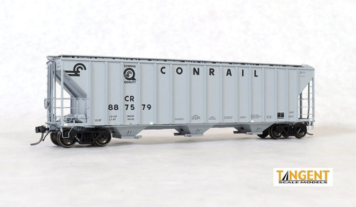 Tangent ~ HO Scale ~ PC Samuel Rea Shops 4600 Covered Hopper ~ Conrail #887566 ~ 28060-02