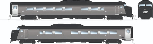 Rapido ~ HO Scale ~ Budd Roger Williams 2-Car Set ~ Amtrak ~ DC/Silent ~ 16404