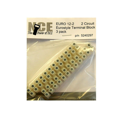 NCE ~ Euro12-2 Eurostyle Terminal Strip ~ 12 Circuit ~ 0297 NCE ~ Euro12-2 Eurostyle Terminal Strip ~ 12 Circuit ~ 0297