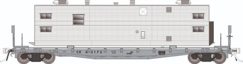 Rapido ~ HO Scale ~ F30A 50' Flat Car w/Camp Van ~ Norfolk Southern MOW #62173 ~ 138110-62173