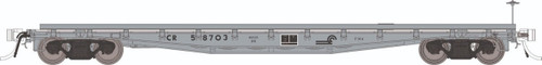 Rapido ~ HO Scale ~ F30A 50' Flat Car w/Deck Rails ~ Conrail MOW #59001 ~ 138108-59001