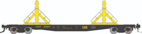 Rapido ~ HO Scale ~ F30D 50' Rail Flat Car ~ CSX MOW #972917 ~ 138404-972917