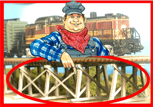Bar Mills LLC ~ N Scale ~ Low Boy Trestle Kit ~ 304