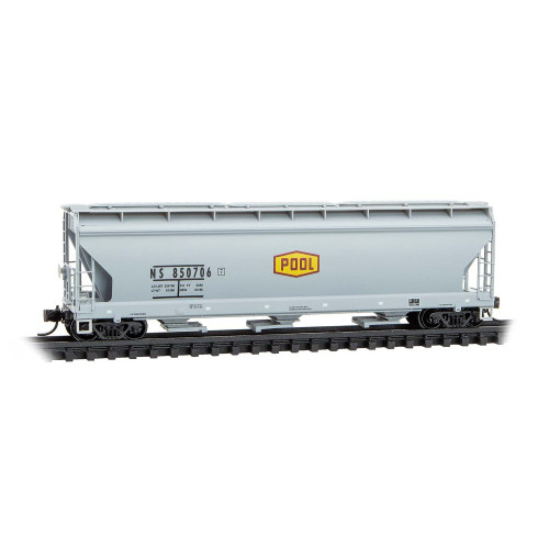 Micro Trains ~ N Scale ~ 3-Bay Covered Hopper ~ Norfolk Southern #850706 ~ 09400980