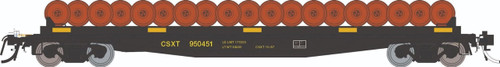 Rapido ~ HO Scale ~ F30D 50' Wheel Flat Car ~ CSX MOW #90453 ~ 138505-90453