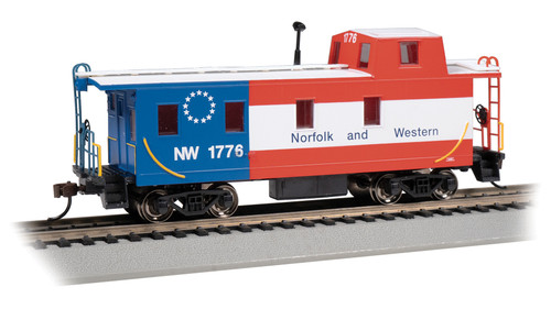 Bachmann ~ HO Scale ~ Streamlined Caboose with Offset Cupola ~ Norfolk & Western #1776 ~ 14006